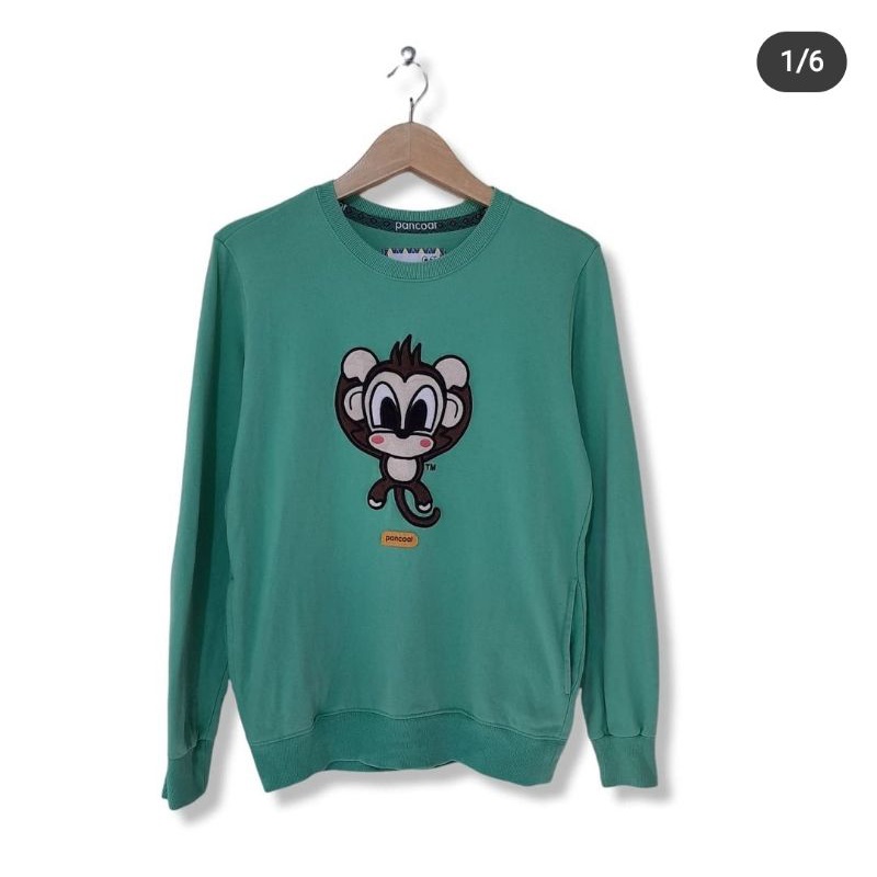 crewneck pancoat pop monkey