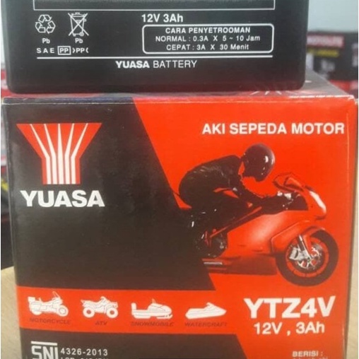 Aki yuasa YTZ-4V MF Motor Mio Soul, Mio J, Mio GT, beat,scopy,vixion