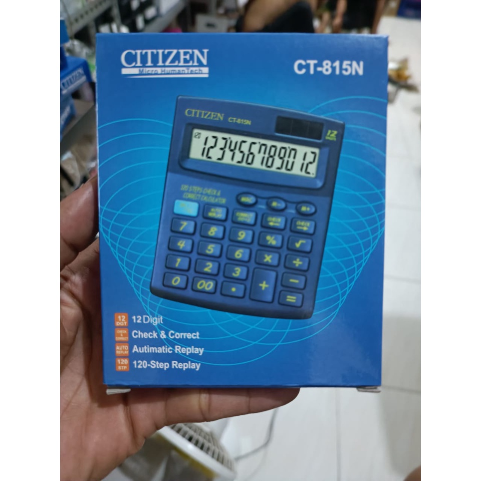 KALKULATOR CITIZEN CT-815N CALCULATOR 12 DIGIT KUALITAS TERBAIK