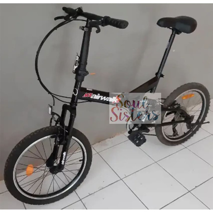 SEPEDA / SEPEDAH LIPAT SUSPENSION SUSPENSI SHOCK 20 INCI - HITAM