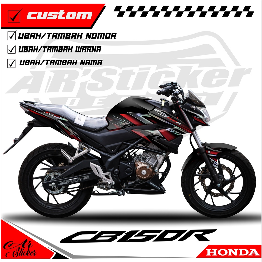 Decal Sticker Full Body CB150R New 2020 2021 2022 - Stiker Dekal Hologram, Chrome CB 150R StreetFire