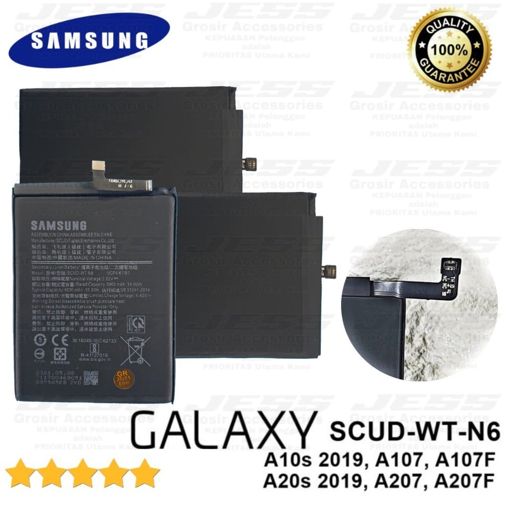 Baterai Battery Original Samsung Galaxy A21 &amp; A215 &amp; SM-A215U &amp; A20S &amp; A207 &amp; SM-A207F &amp; A10S &amp; A107 &amp; SM-A107F Kode Batre SCUD-WT-N6