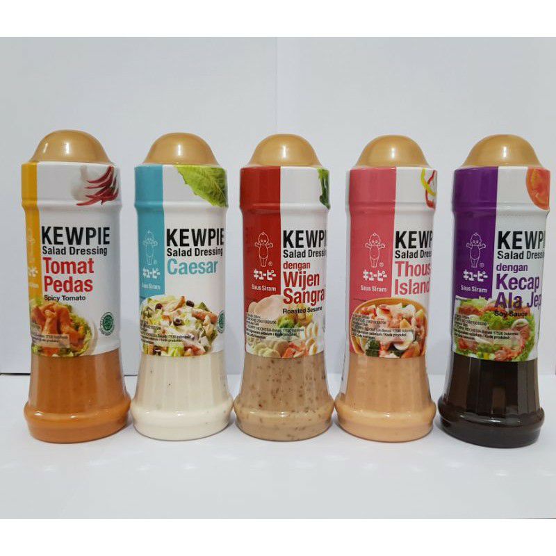 

KEWPIE SALAD DRESSING Wijen Sangrai I Tomat Pedas I Caesar I Kecap Ala Jepang I Thousand Island