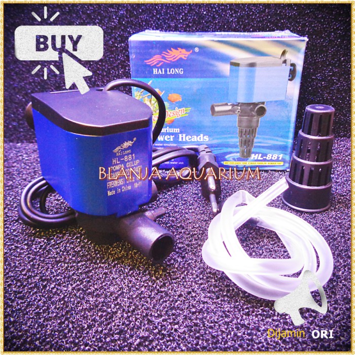 Pompa Celup Hi Long HL881 HL 881 Mesin Air Kolam Aquarium Bisa COD Blanja Aquarium