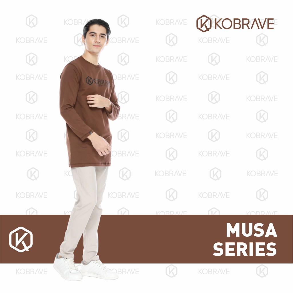 Busana Muslim Kobrave Terbaru Sweater Pria Musa Series Baju Koko Kekinian