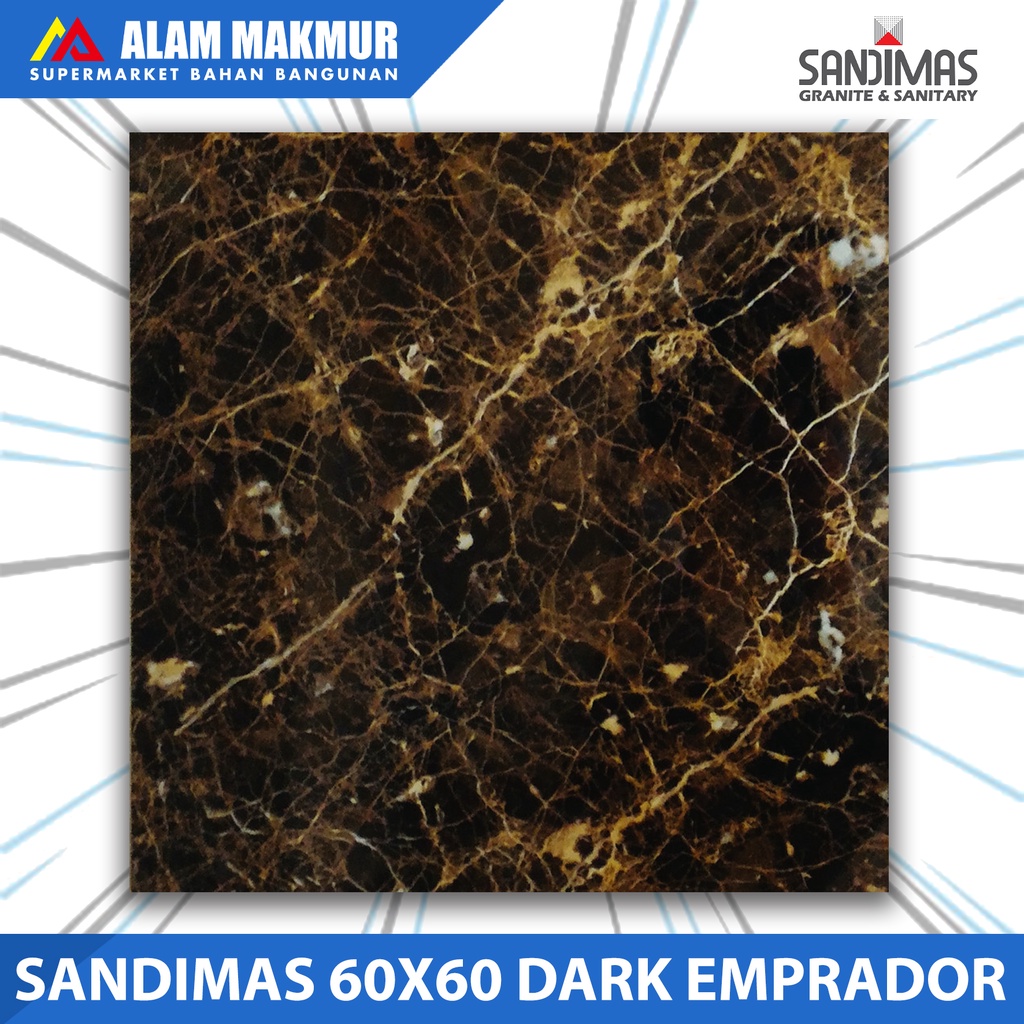 Jual Granit Sandimas Dark Emprador X Glossy Shopee Indonesia