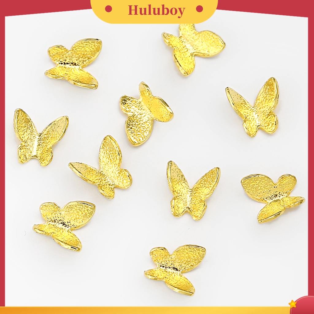 Huluboy Huluboy♡ 100pcs / Pak Kupu-Kupu 3D Untuk Dekorasi Manicure