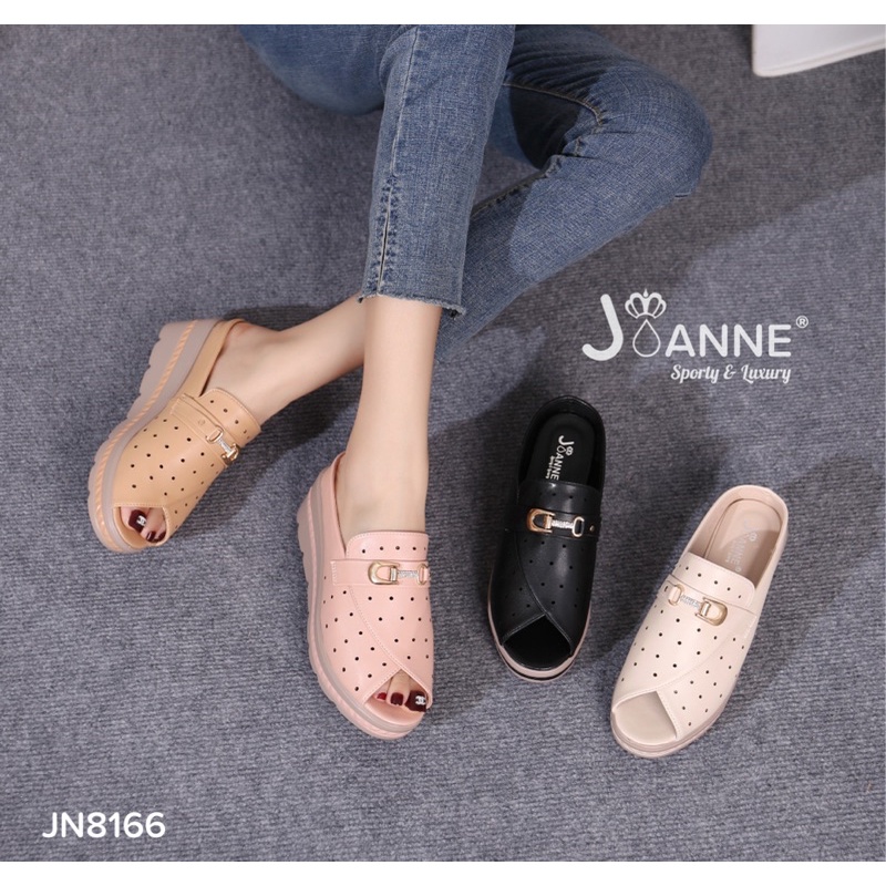 [ORIGINAL] JOANNE Slop Wedges Shoes Sepatu Wanita #JN8166