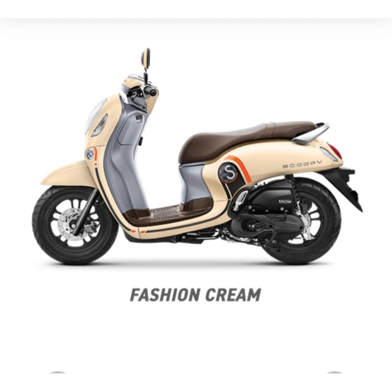 striping Lis body Honda Scoopy sporty 2021 cream