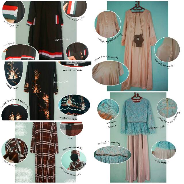 Preloved/New Gamis Series. Kebaya/Gamis Ibu/Gamis Mekkah/Gamis Palestina/Gamis Butik