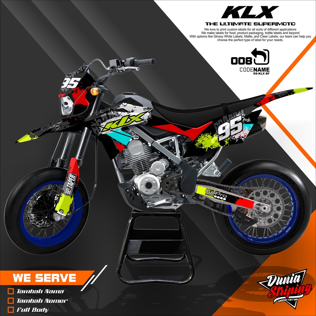 DECAL STIKER KLX 150 BF/G/SE FULL BODY