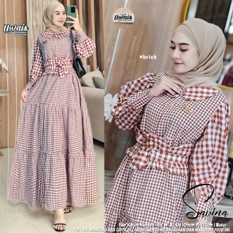 Savina Maxy Baju Wanita Jumbo Ootd Kekinian Gamis Dewasa Long Dress Muslim Pakaian Wanita Gamis Terbaru 2022 Baju Lebaran