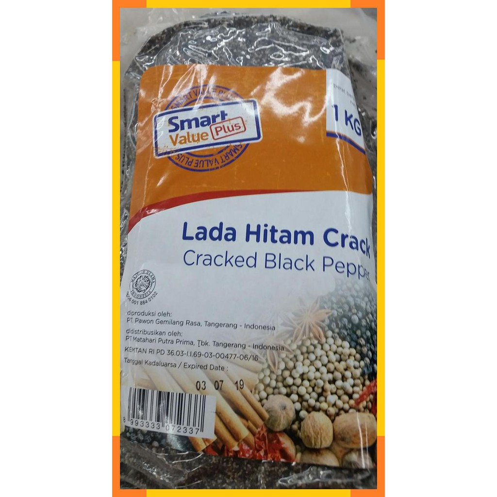 

Lada hitam crack | cracked black pepper | kiloan