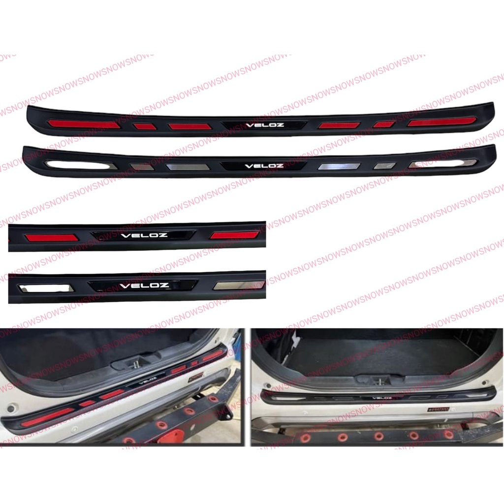 Sillplate Belakang Veloz 2021 2022 Up GR SPORT Exclusive Merah Chrome