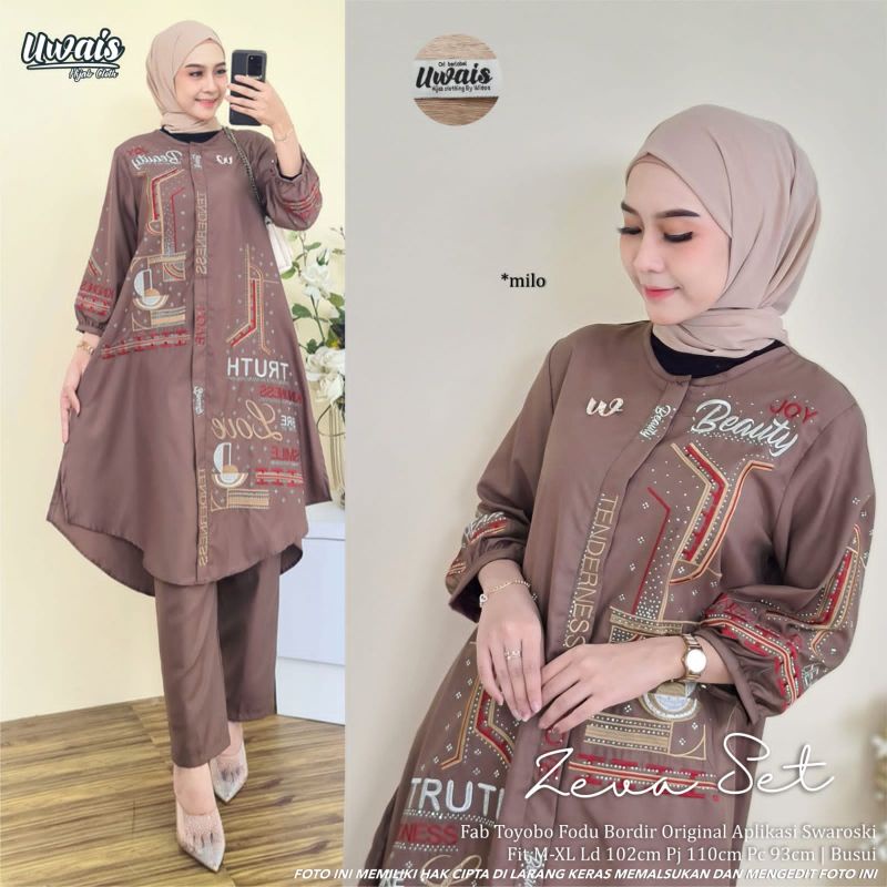 ZEVA SET ORIGINAL BY UWAIS HIJAB