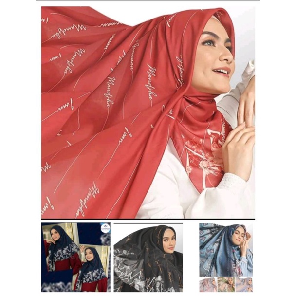 Mandjha IvanGunawan Scarf Royal Black,Ada Royal Red,Navy,Santorini4Warna Pink,Green,Navy,Purple Blue