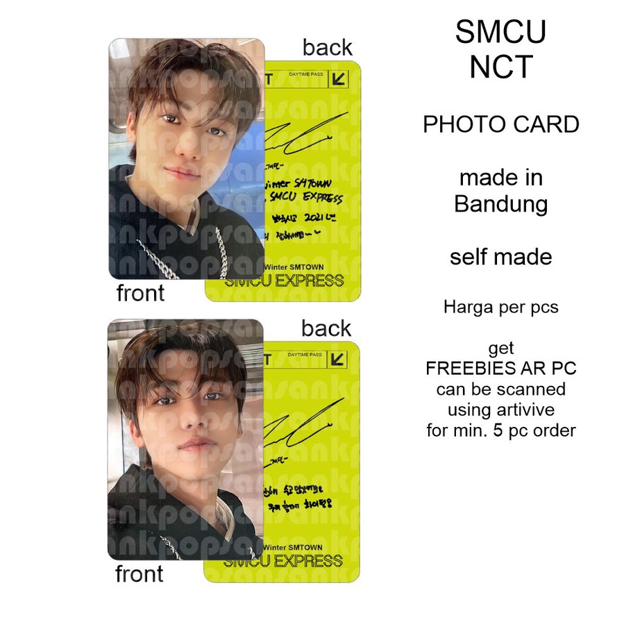 photocard nct wayv SMCU PC UNOFFICIAL