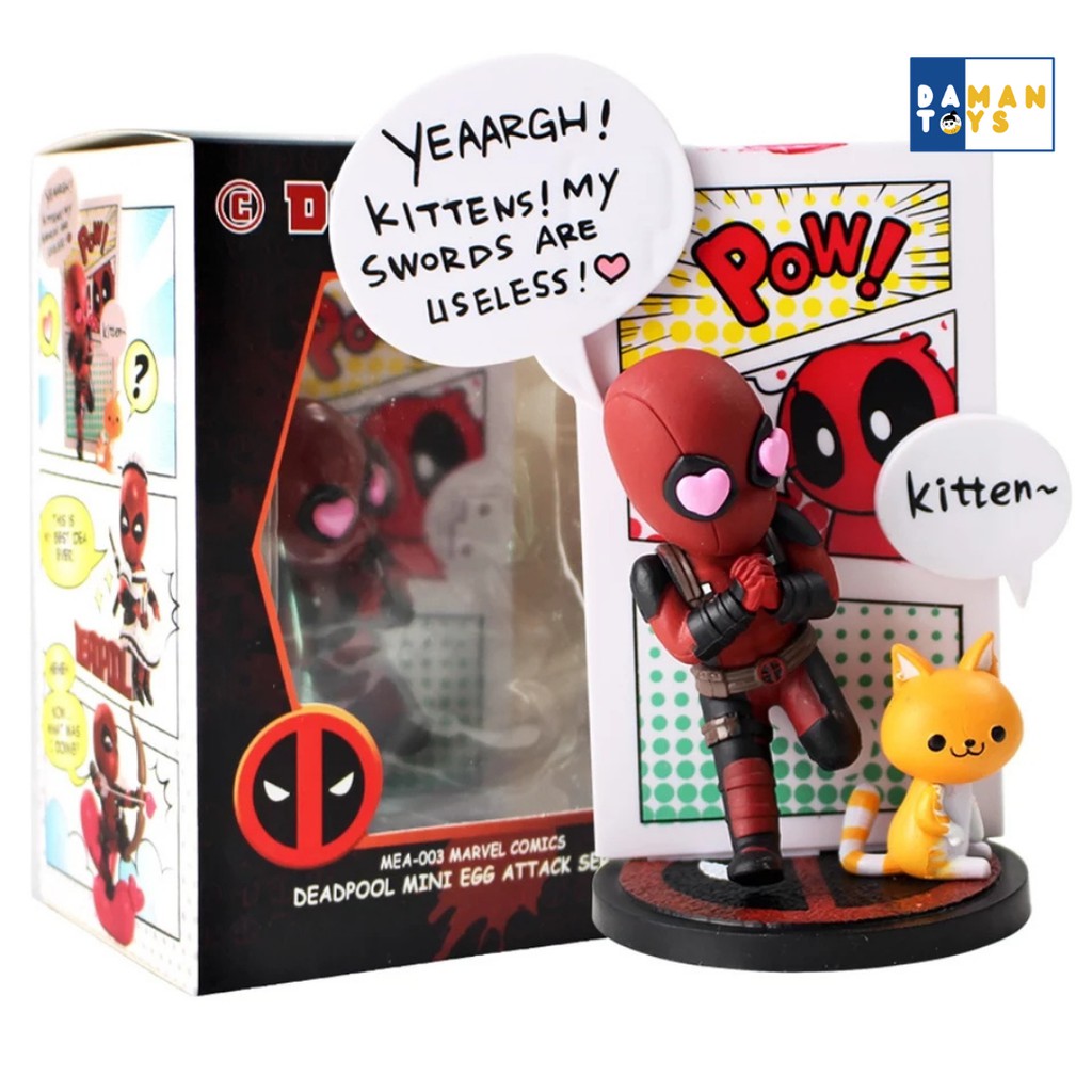 Action Figure Deadpool, Miniatur Pajangan, Pajangan dashboard mobil Superhero