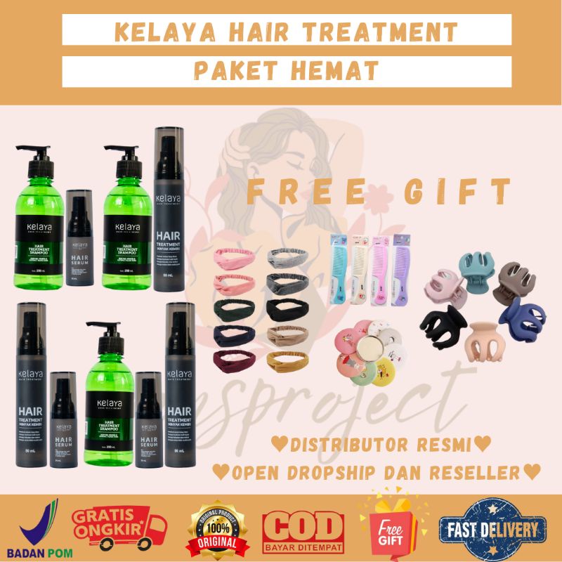 [PAKET HEMAT] KELAYA HAIR TREATMENT