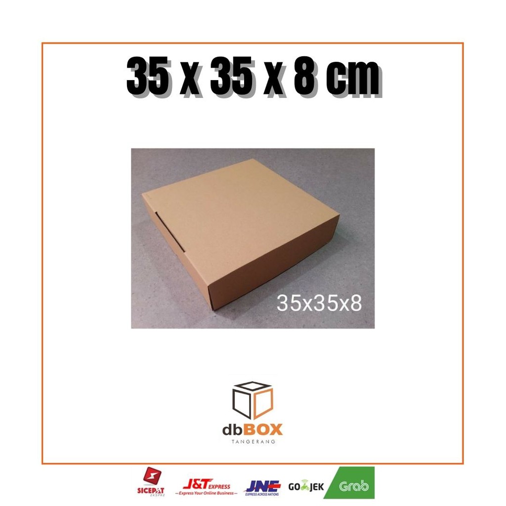 

Kardus 35x35x8 cm | Box Die Cut dan Easy Usage | Box Kue Tart | Box Aksesoris | Box Pizza