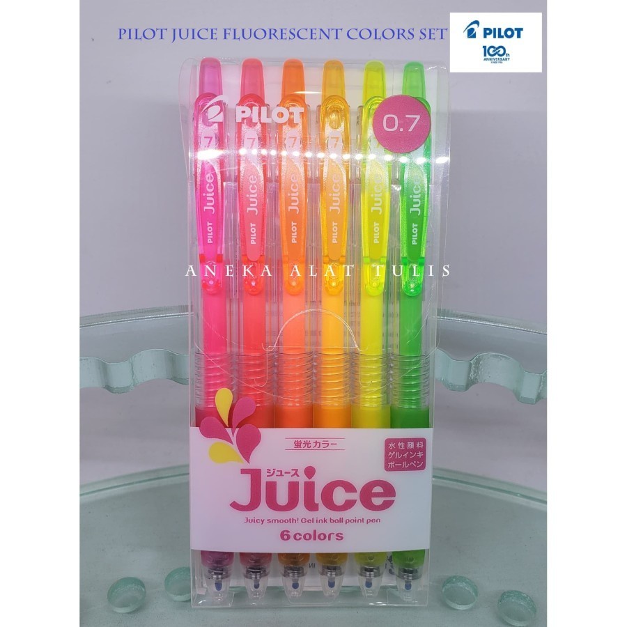 

PILOT " JUICE " FLUORESCENT NEON COLOR SET / LJU-60F-6CK-EX