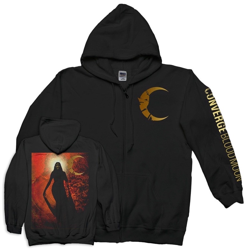 Hoodie Band official - CONVERGE Blood moon zip hoodie