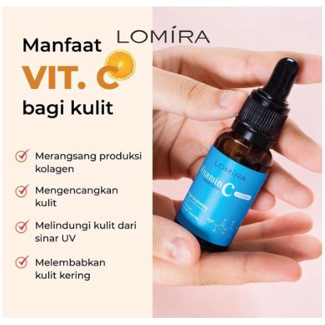 SERUM WAJAH VIT C + COLLAGEN LOMIRA - LOMIRA FACIAL SERUM VITAMIN C COLLAGEN - SERUM WAJAH LOMIRa
