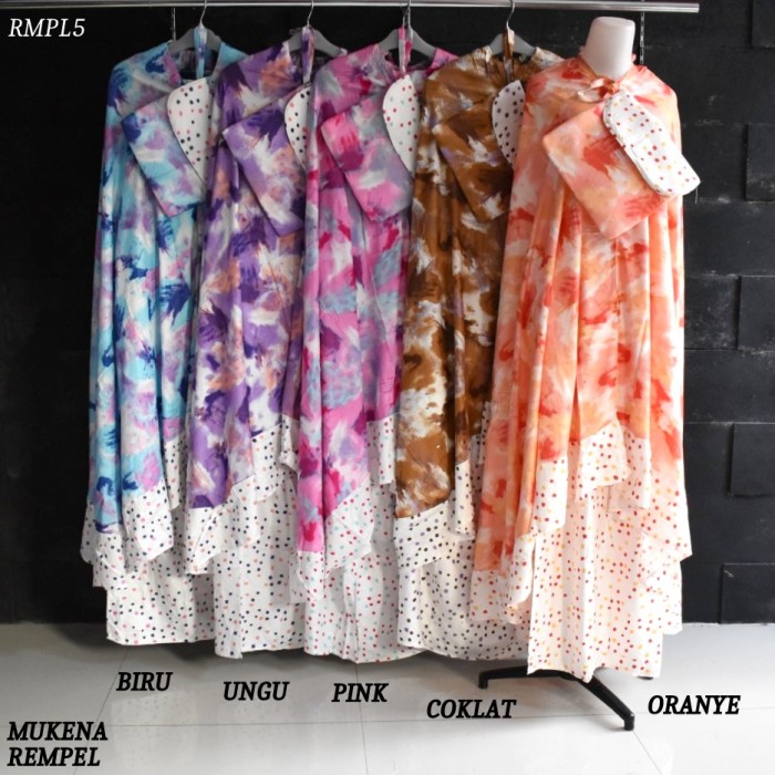 Mukena Rempel Dewasa Katun Rayon Adem Tas 5