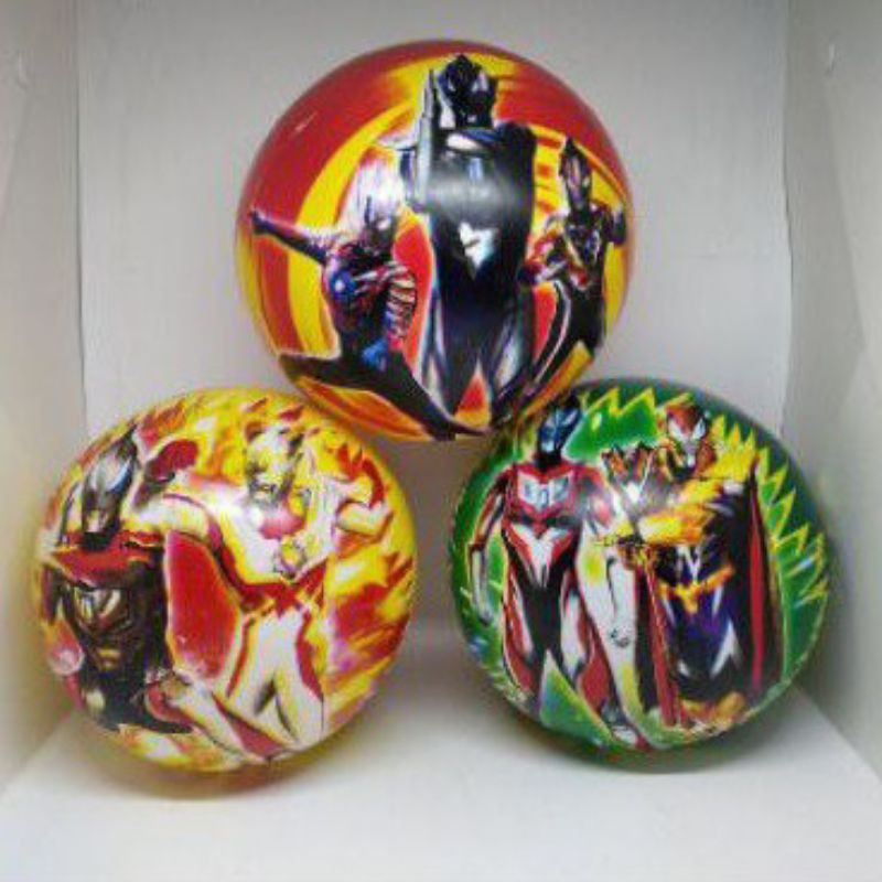 bola karet gambar ultraman 22cm
