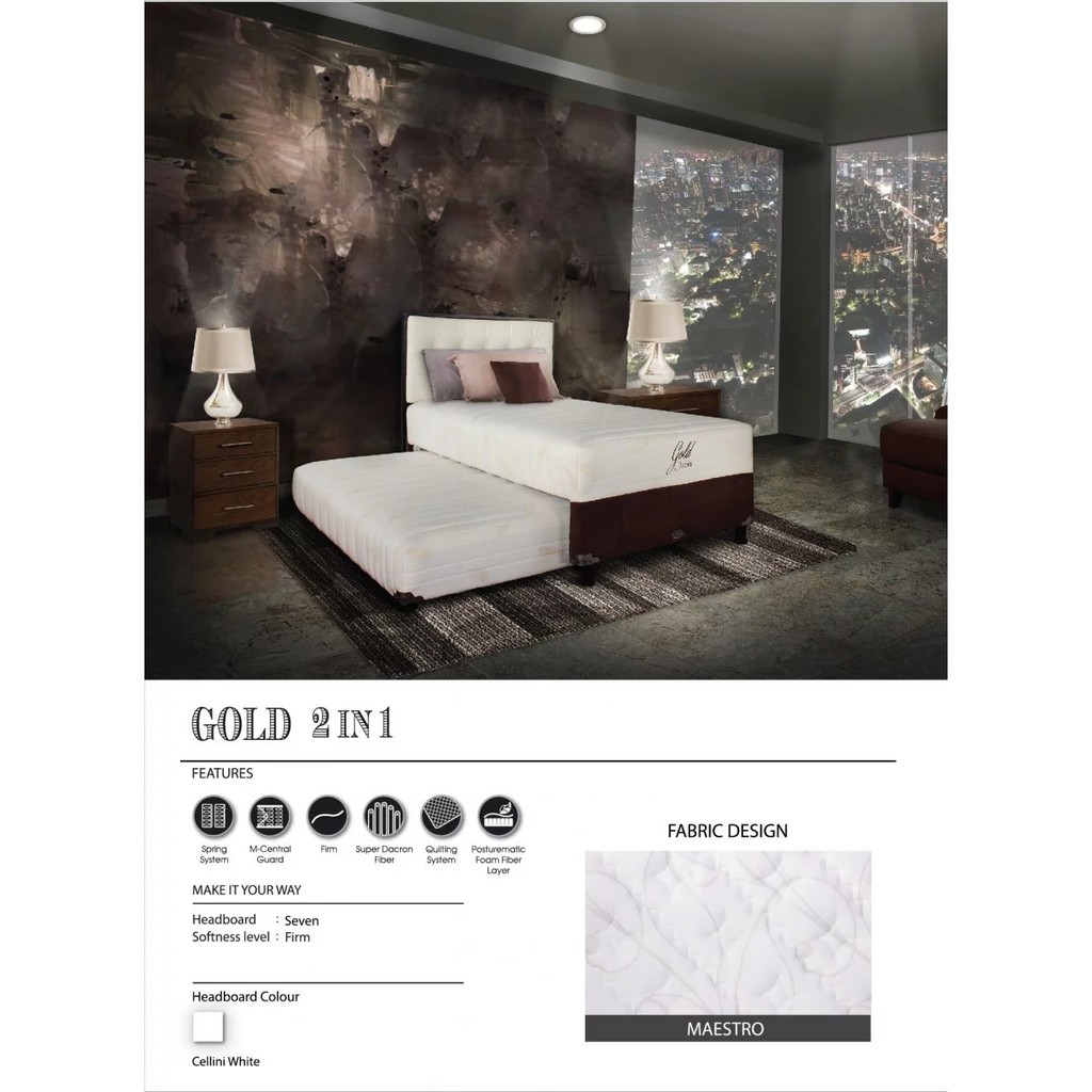 Set 2in1 Gold / Big Mama by Central Spring Bed