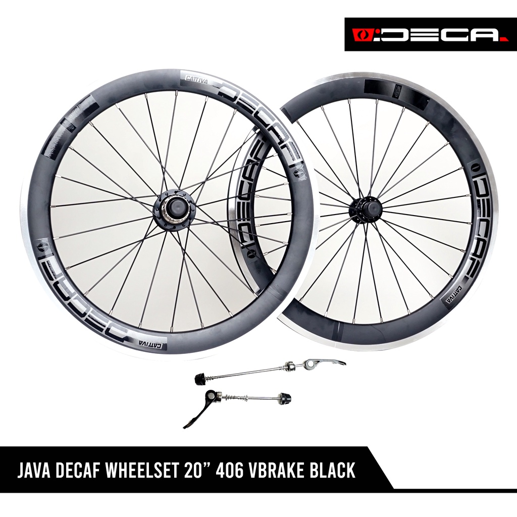 Java Decaf Wheelset 20" 406 Vbrake Black