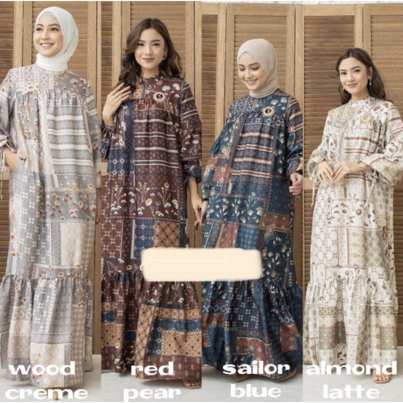 Bahan Kain Pradacrepe Amandaa / bahan gamis seragam sarimbit / kain meteran murah