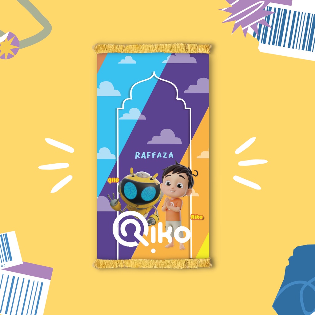 PART 4 - Sajadah Full Printing Anak Custom Nama //  Custom Gambar // Bahan Velboa Murah High Quality-RIKO THE SERIES