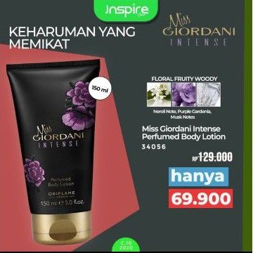 Miss Giordani intense Perfumed Body lotion oriflame