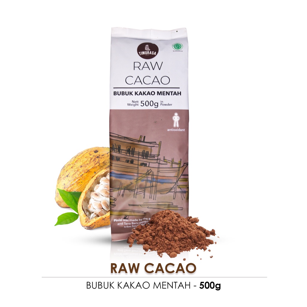 Bubuk Cokelat Timurasa - Raw Cacao Powder 500g Asli kakao