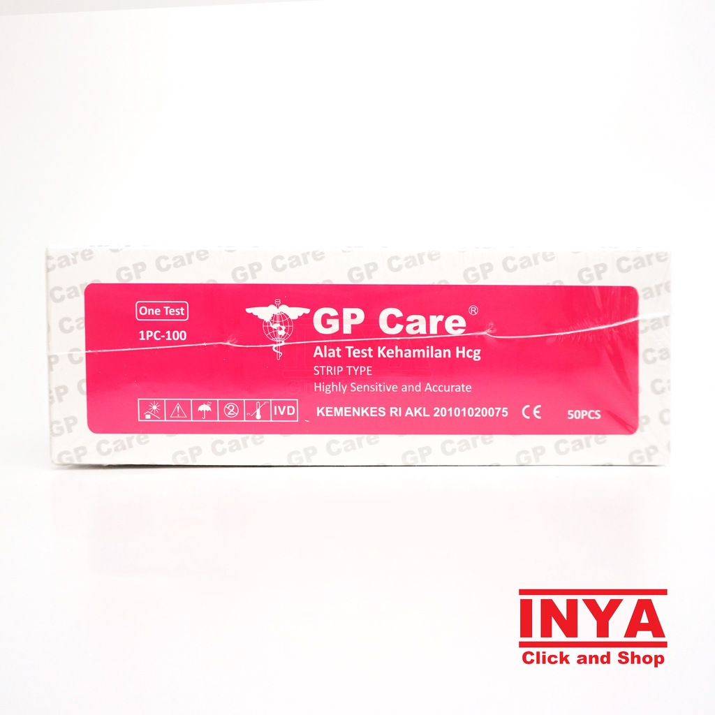 TESTPACK GP CARE ALAT TEST KEHAMILAN Hcg STRIP TYPE BOX isi 50 pcs - Pregnancy Test