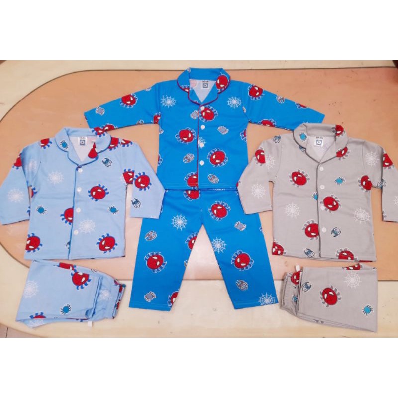 Piyama Chery House Kerah size m-L/2-4/5-7