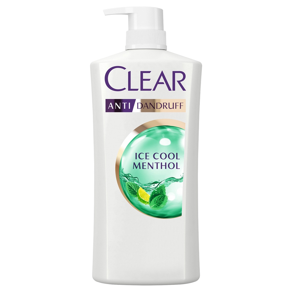 CLEAR Shampoo Anti Ketombe Menthol Segar, 48 Jam Segar Sensasi Dingin dengan 10x Super Vitamin - 660mL x2