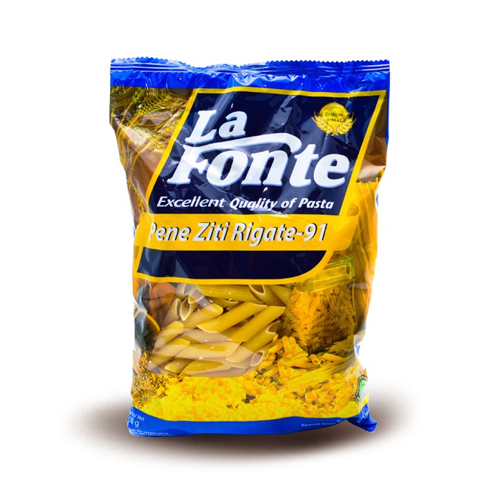 La Fonte Pasta-Penneziti Rigati no 91 500 gr (2 pcs