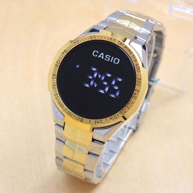 [6 VARIASI ] Jam Tangan Pria Wanita Casio Touchscreen Rantai