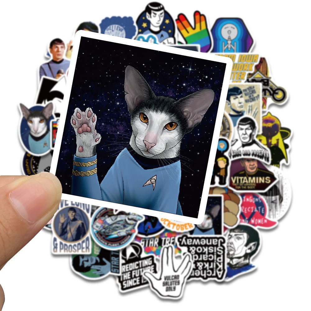 Star Trek 50PCS Space Cartoon Graffiti Sticker For Luggage Car Guaitar Skateboard Phone Laptop DIY Bicycle Decals Stickers