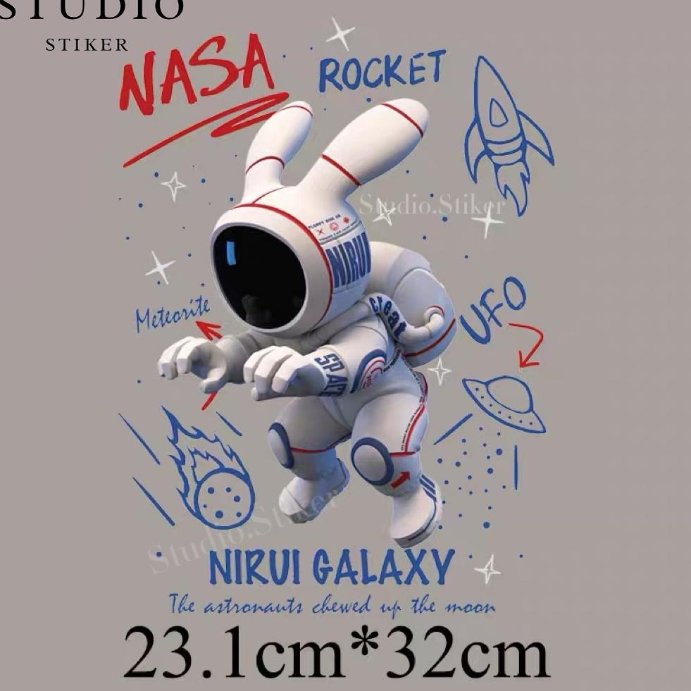 

★Dijual Murah✫ Stikerstudio - NASA Sablon Kaos Stiker Baju Setrika / Stiker Baju Katun / Kaos Jaket Pakaian 92 ➱