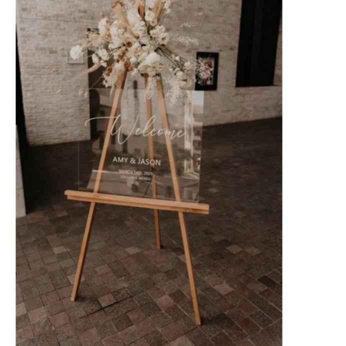 

Flash Sale - Wooden easel 120 cm/Standing tripod kayu/stand lukis