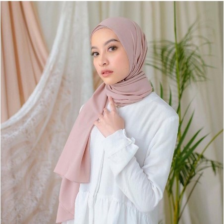 Pashmina diamond premium pollycotton/hijab wanita muslim simple style