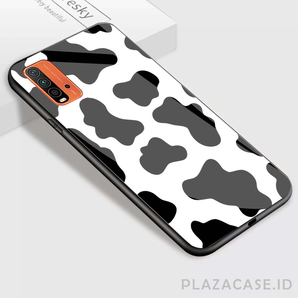 Softcase Glass Cow [K79] for All Type Redmi 9A 9C Y12S C17 A73 A53 POCO X3 A15 A11K RENO 4 RENO 4F