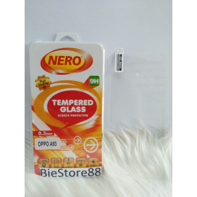 Tempered Glass Anti Gores Kaca Oppo A93 / Oppo A74 Screen Guard Nero