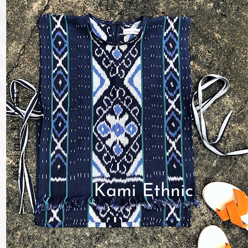 Vest etnik - vest tenun - rompi tenun - rompi unik - outer tenun