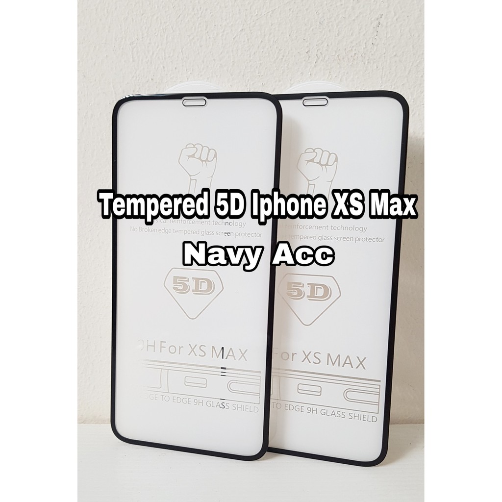 Tempered Glass 5D Iphone XS Max - Iphone XR Tempered Full Cover Iphone Xs Max - XR