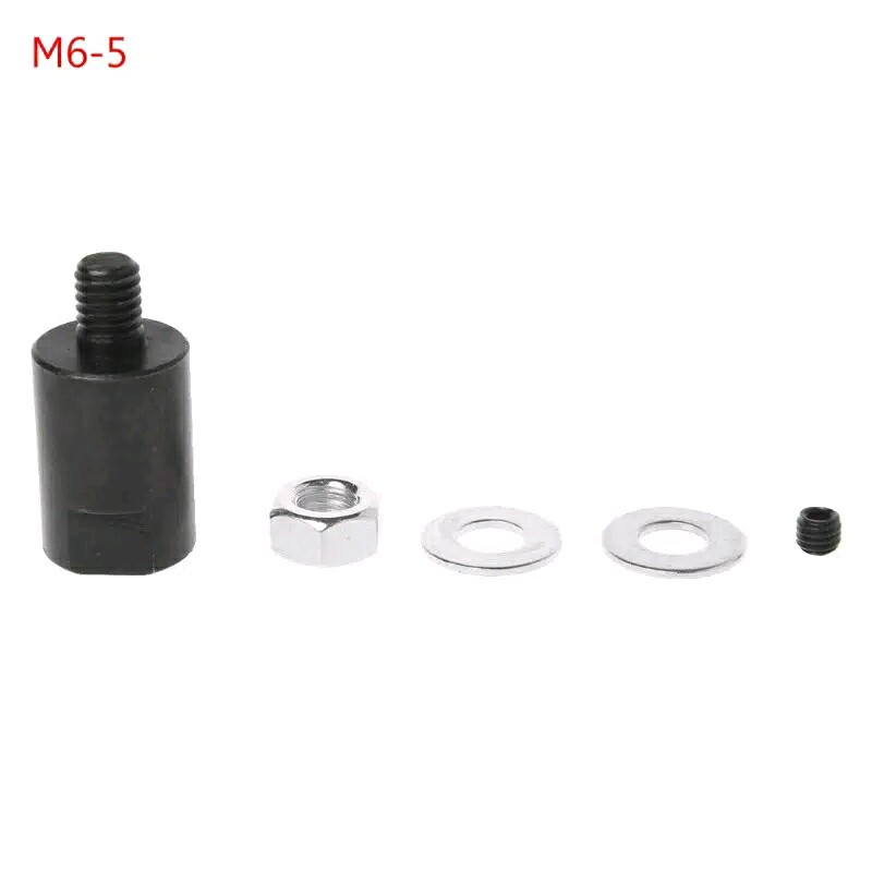 Adapter Mini Gerinda untuk Dinamo As 5mm Converter Motor Coupler Coupling M6x5mm