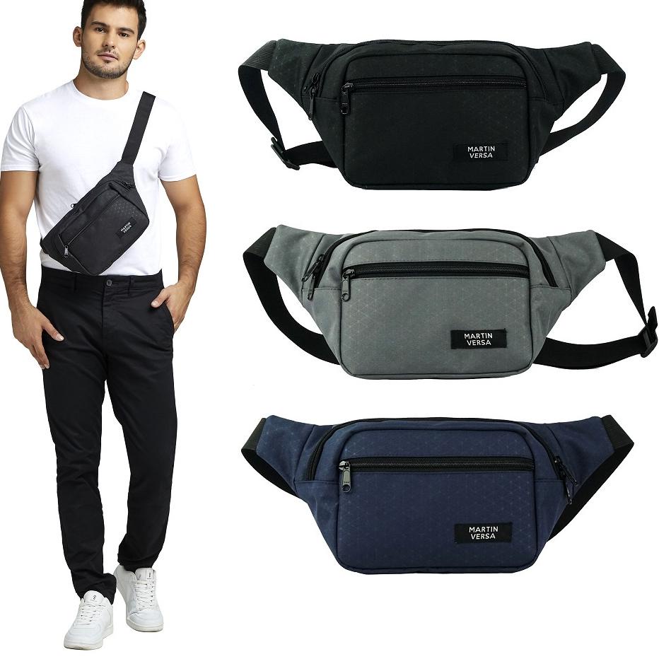 ✧ Martin Versa CH11 Tas Selempang Pria Pinggang Kanvas Man Waistbag ℮